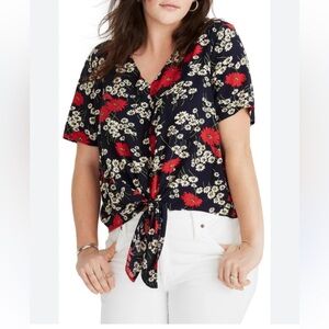 Maxwell wildflower tie blouse shirt daisy 3x